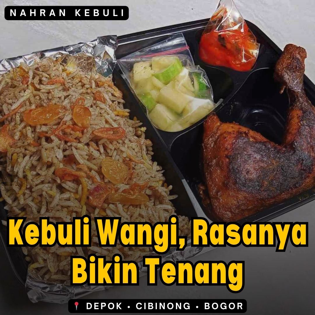 Di sekitar Kedung Waringin Bojonggede ada Paket Nasi Kebuli Nampan yang cocok banget buat makan rame-rame